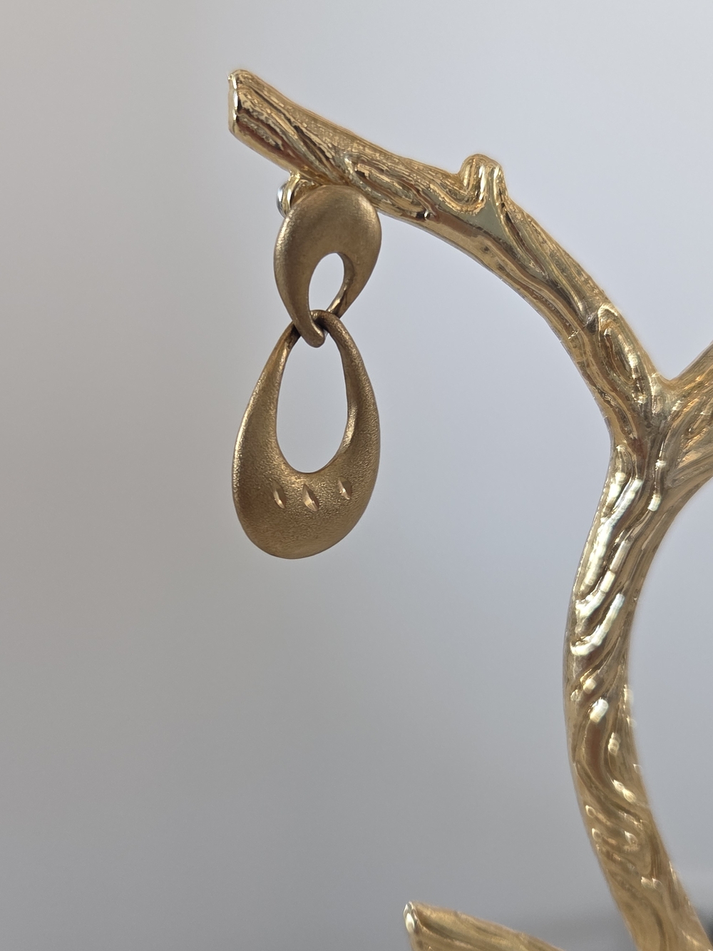 Gold Teardrop Dangle Earrings - Women Jewelry